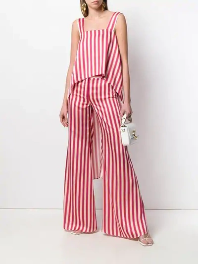 Shop Alexis Rasha Striped Trousers In Pink