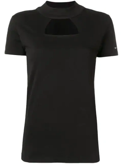 Shop Alyx Cut-out Logo T-shirt In Black