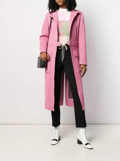 Shop Courrèges Trench Coat In Pink