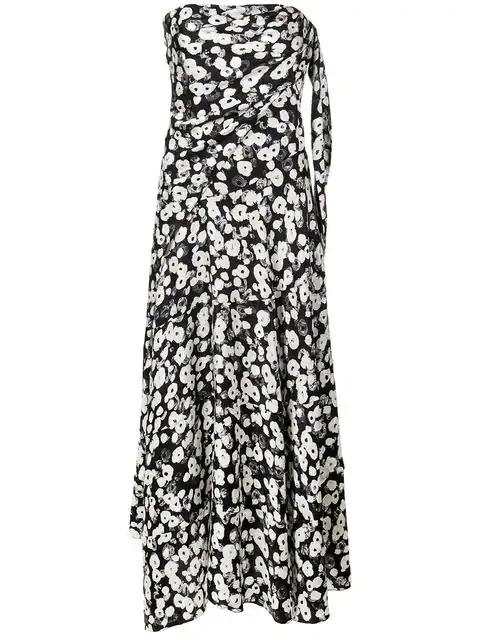 black and white handkerchief dress
