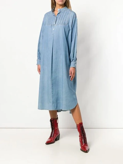 Shop Sonia Rykiel Wide Fit Shift Dress In Blue