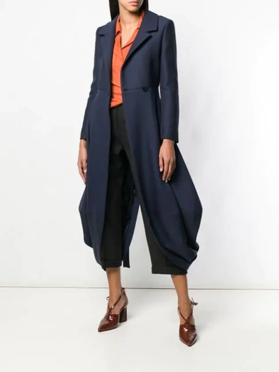 JACQUEMUS FLARED MIDI COAT - 蓝色