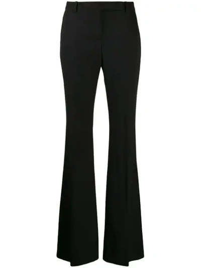 Shop Alexander Mcqueen Wide-leg Tailored Trousers In Black