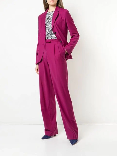 Shop Derek Lam Tropical Wool Blazer In Pink