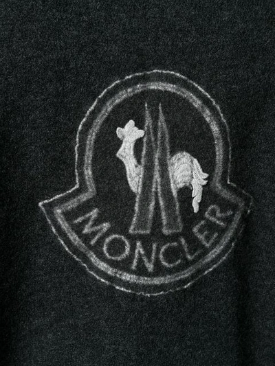 Shop Moncler Buttoned Cardigan In Black