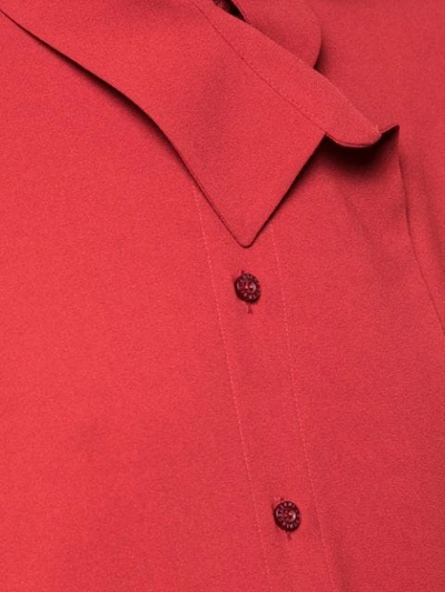 OSCAR DE LA RENTA 长款衬衫 - 红色