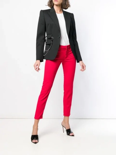 Dsquared2 Twiggy Cropped Jeans In Red