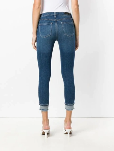 Shop J Brand Double Hem Skinny Jeans In Blue