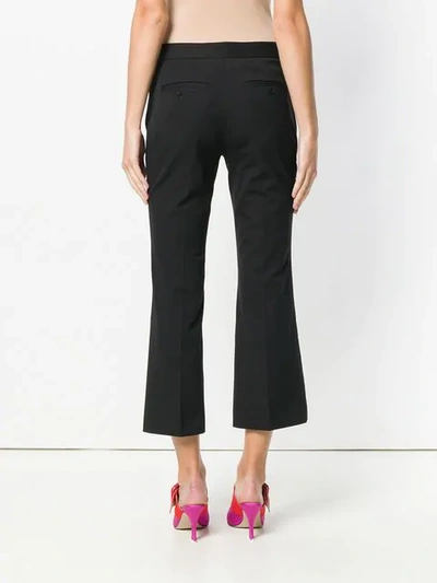 Shop Michael Michael Kors Cropped Tailored Trousers In Black