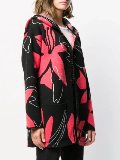 Shop Alanui Hooded Paradise Jacket In 1088 Nero Red
