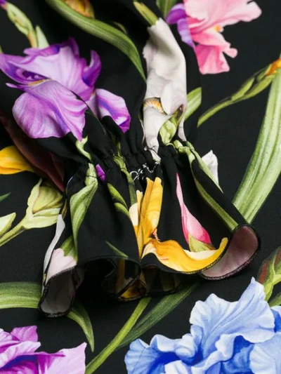 Shop Dolce & Gabbana Floral-print Blouse In Black