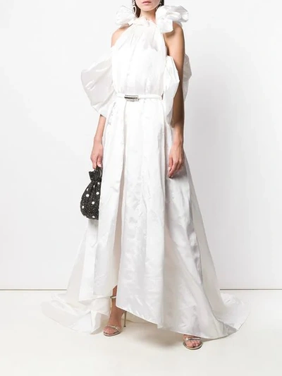 Shop Maticevski Creamy White Evening Dress