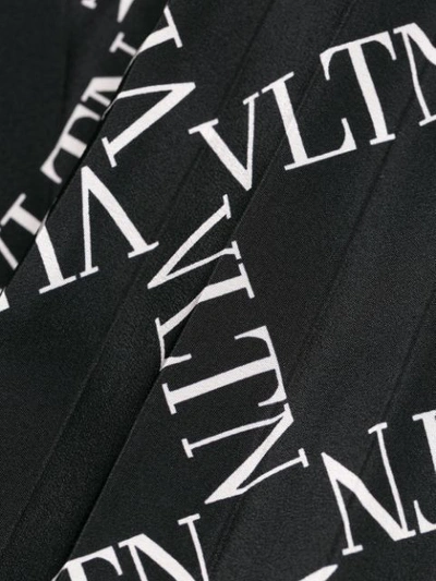 Valentino Vltn Print Skirt In Black