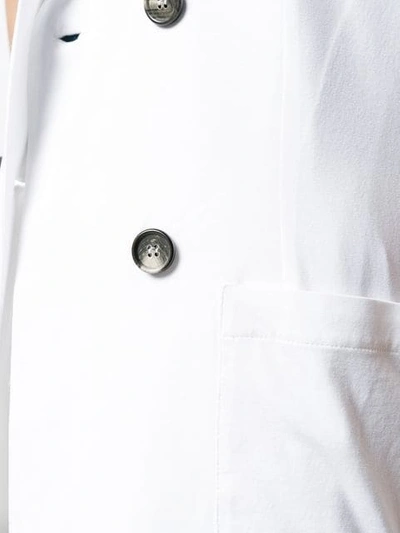 Shop Lamberto Losani Button Waistcoat In White