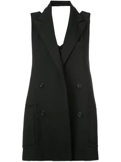 Shop Proenza Schouler Wool Suiting Vest In Black