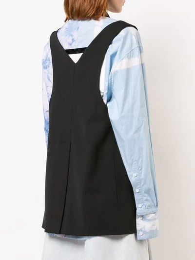Shop Proenza Schouler Wool Suiting Vest In Black