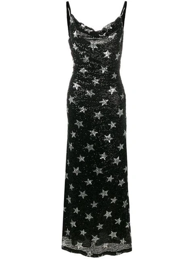 Shop Ainea Star Party Dress In Black