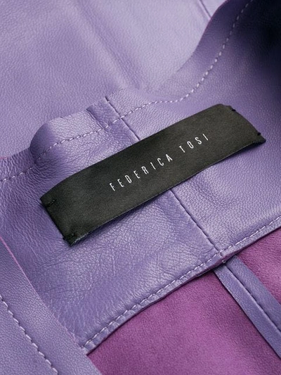 FEDERICA TOSI 束腰连衣裙 - 紫色