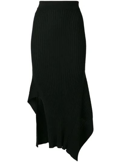 Shop Stella Mccartney Draped Knitted Skirt In 1000