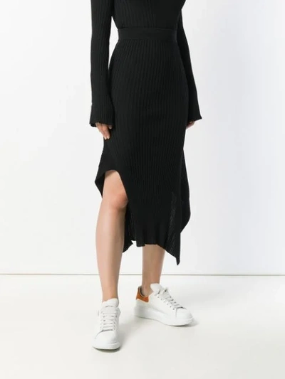 Shop Stella Mccartney Draped Knitted Skirt In 1000