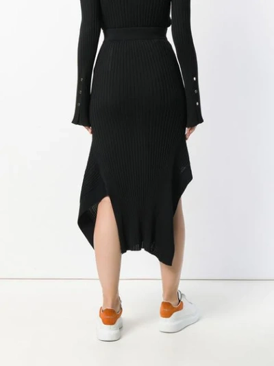 Shop Stella Mccartney Draped Knitted Skirt In 1000