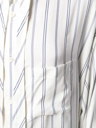 Shop Balenciaga New Swing Shirt In White