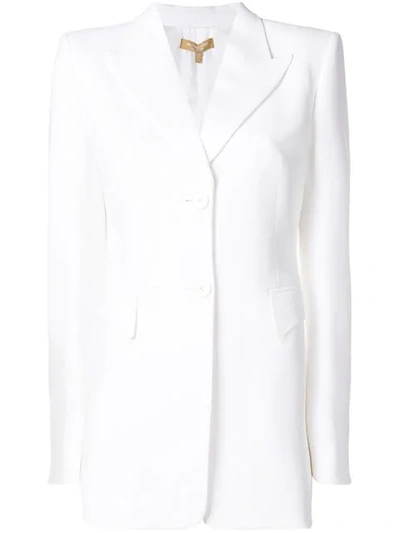 Shop Michael Kors Single Breasted Blazer In White