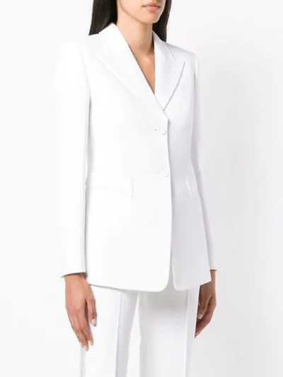 Shop Michael Kors Single Breasted Blazer In White