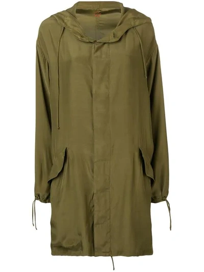 Shop A.f.vandevorst Oversized Hooded Coat In Green