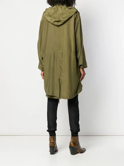 Shop A.f.vandevorst Oversized Hooded Coat In Green