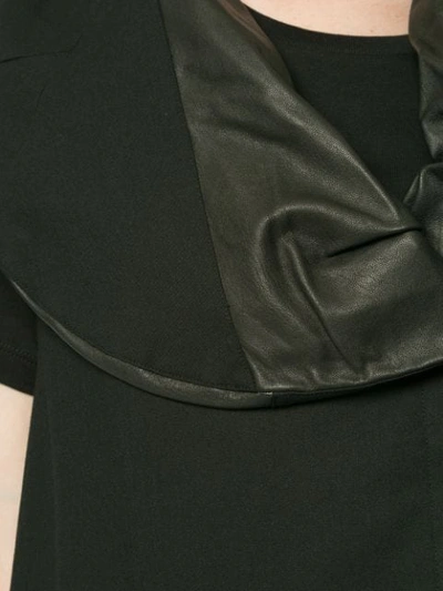 Shop Masnada Padded Collar Coat In Black
