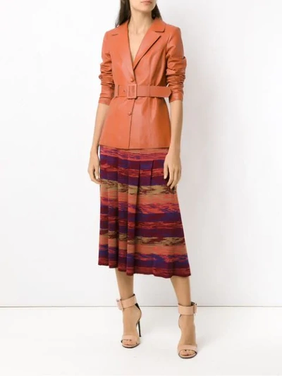 Shop Nk Knit Midi Skirt In Multicolour