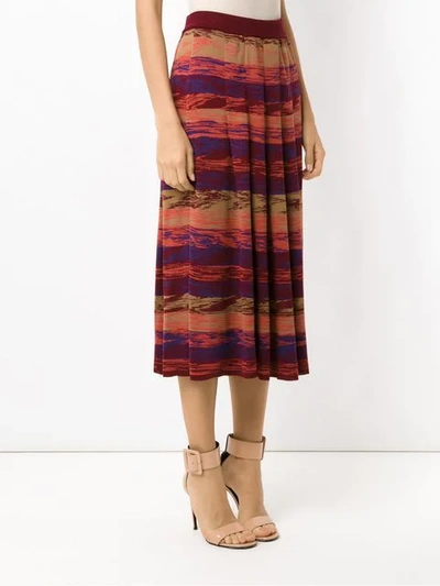 Shop Nk Knit Midi Skirt In Multicolour