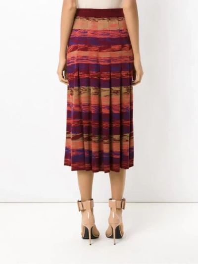 Shop Nk Knit Midi Skirt In Multicolour