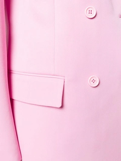 Shop Stella Mccartney Tailored Double-breasted Blazer In Pink