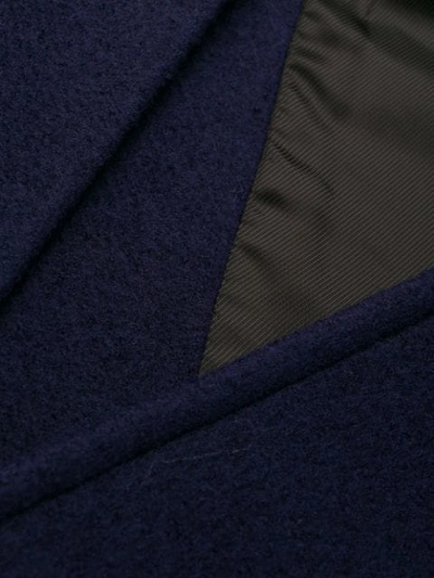 Shop Marni Concealed Front Coat In Blue