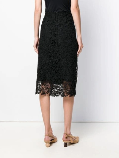 Shop Joseph Wini Crochet-lace Skirt In Black