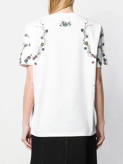Shop Givenchy Graphic Logo T-shirt In White