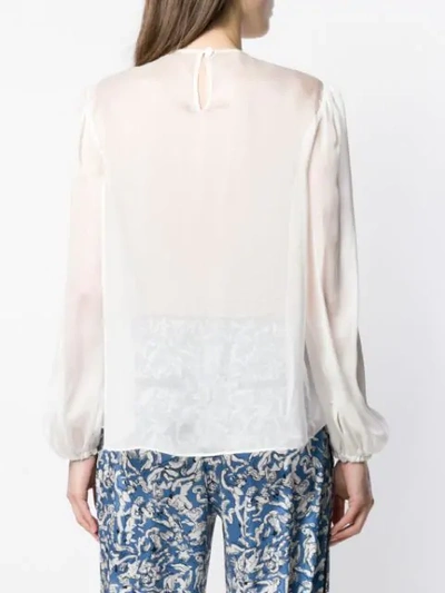 Shop Temperley London Lullaby Blouse In White