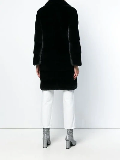 Shop Cara Mila Chloe Coat In Black