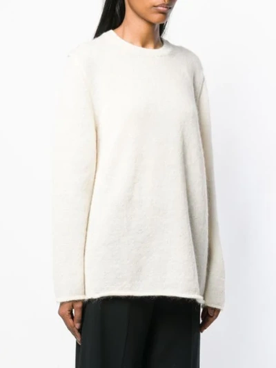 Shop Comme Des Garcons Girl Fine Knit Jumper In White