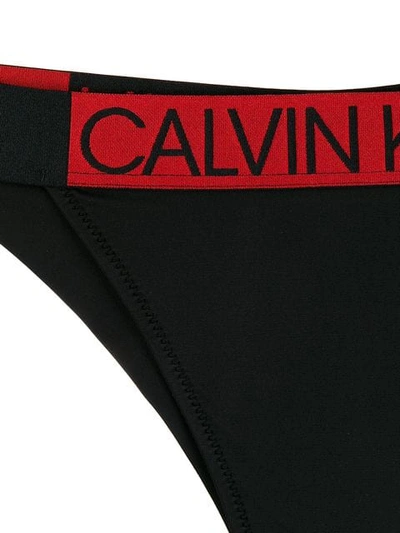 Shop Calvin Klein Logo Printed Briefs In Black