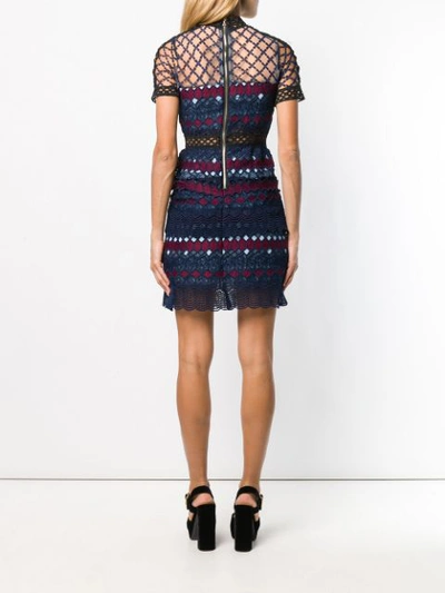 Shop Amuse Embellished Knit Dress - Blue