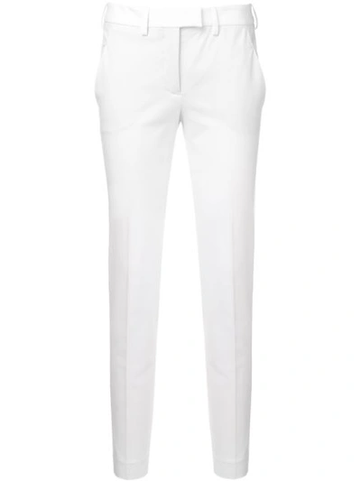 Shop Incotex Skinny Trousers In White