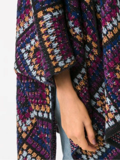 Shop Cecilia Prado Felicia Knitted Poncho - Multicolour