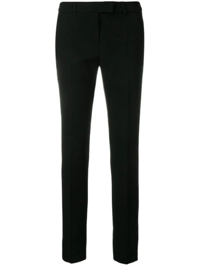 Shop Max Mara Slim Fit Trousers In Black