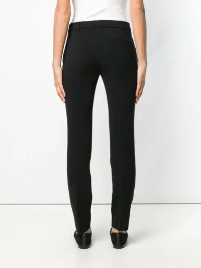 Shop Max Mara Slim Fit Trousers In Black