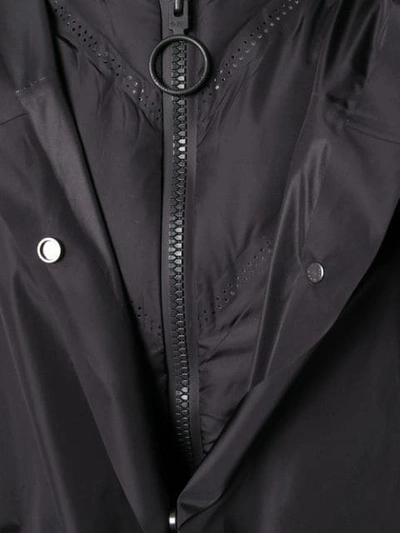 Shop Off-white Oversized Hood Coat In Black