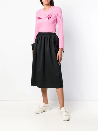 Shop Comme Des Garcons Girl Pullover Mit Schleife In Pink