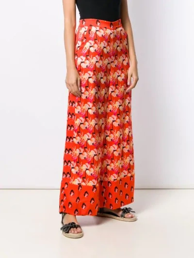 Shop Temperley London Dragonfly Trousers In Red